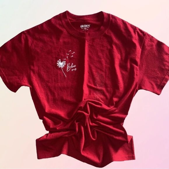 “Blow Me”, Custom Dandelion Graphic, Unisex Tee - Picture 15 of 15